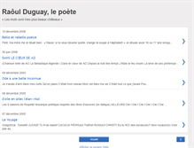 Tablet Screenshot of poete.raoulduguay.net