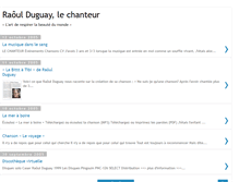 Tablet Screenshot of chanteur.raoulduguay.net